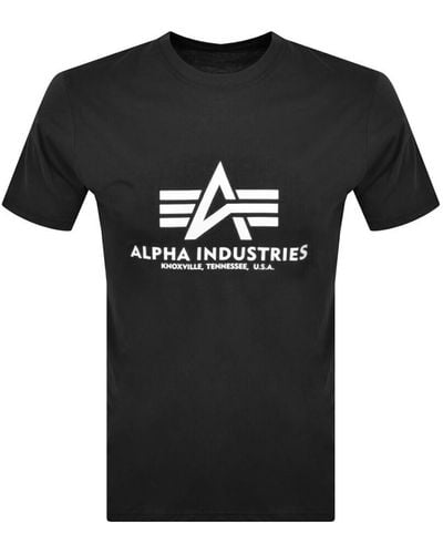 Alpha Industries Basic Logo T Shirt - Black