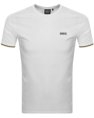 Barbour Torque Tipped T Shirt - White