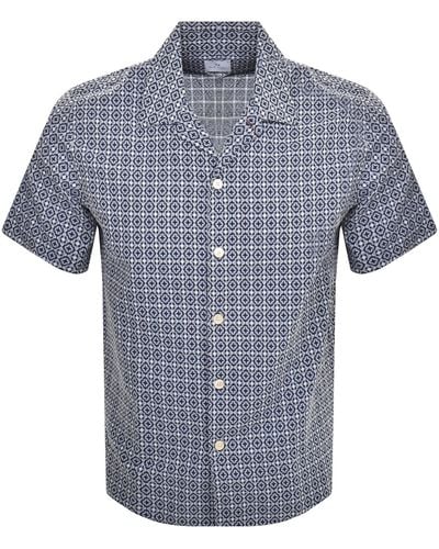 Paul Smith Short Sleeve Casual Fit Shirt - Blue