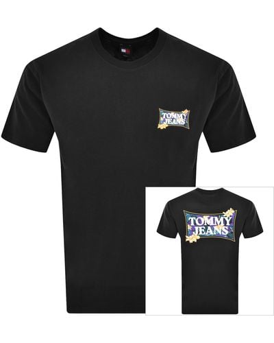 Tommy Hilfiger Flower Power T Shirt - Black