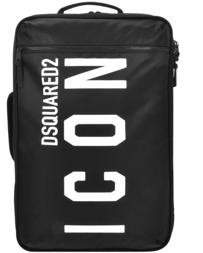 DSquared² Logo Suitcase - Black