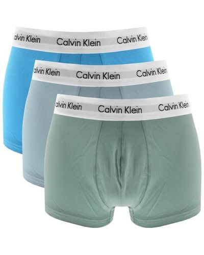 Calvin Klein Underwear 3 Pack Trunks - Blue