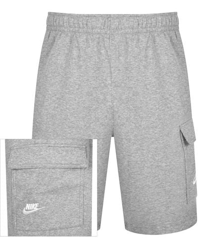 Nike Club Logo Cargo Shorts - Grey