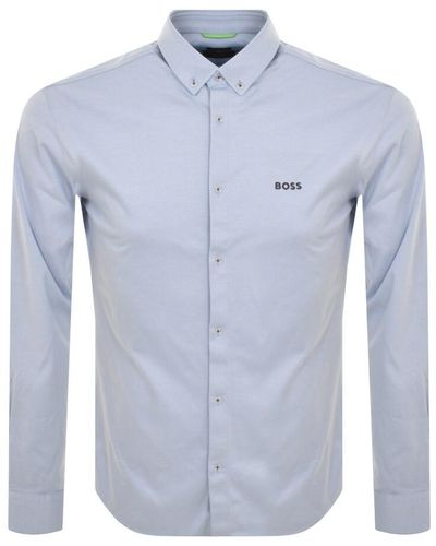BOSS Boss Biado R Long Sleeved Shirt - Blue
