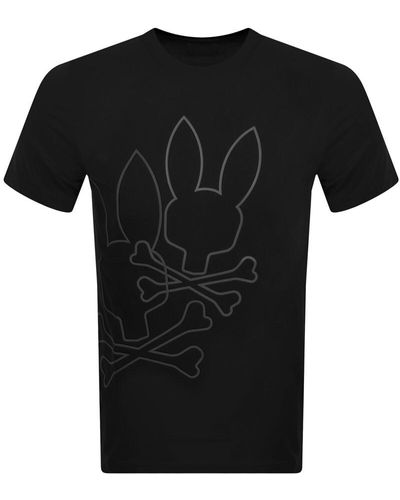 Psycho Bunny San Diego Logo T Shirt - Black