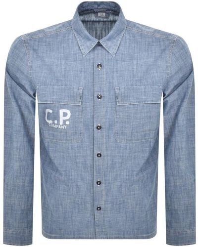 C.P. Company Cp Company Long Sleeve Shirt - Blue