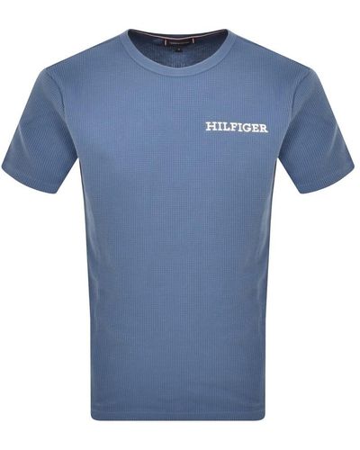 Tommy Hilfiger Logo T Shirt - Blue