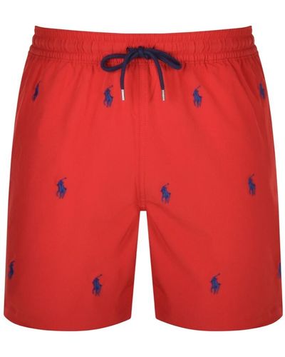 Ralph Lauren Traveller Swim Shorts - Red