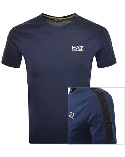 EA7 Emporio Armani Logo T Shirt - Blue
