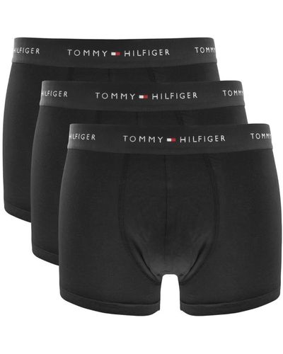 Tommy Hilfiger Underwear 3 Pack Trunks - Black