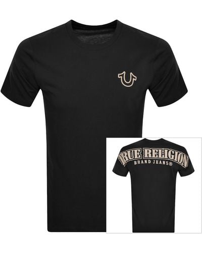 True Religion Logo T Shirt - Black