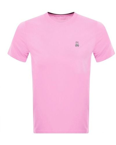 Psycho Bunny Classic Crew Neck T Shirt - Pink