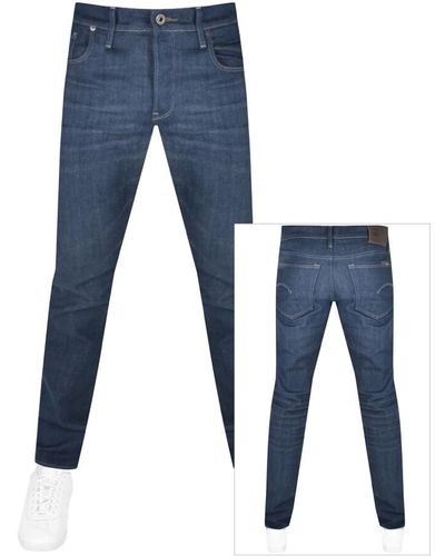 G-Star RAW Raw 3301 Tapered Jeans Dark Wash - Blue