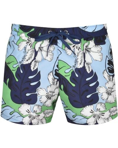 Moschino Floral Swim Shorts - Blue