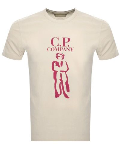 C.P. Company Cp Company Jersey Sailor T Shirt - Natural