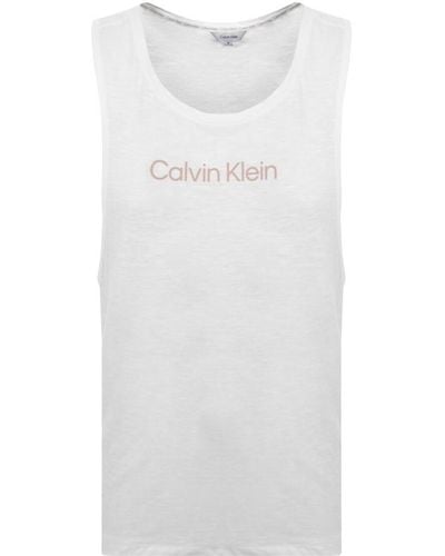 Calvin Klein Logo Vest - White