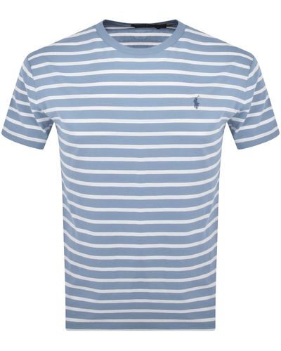 Ralph Lauren Stripe T Shirt - Blue