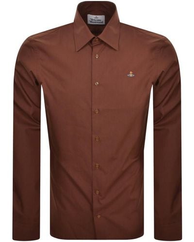 Vivienne Westwood Long Sleeved Shirt - Brown