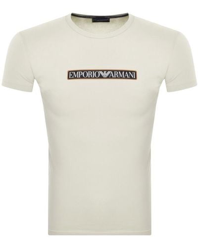 Armani Emporio Lounge Logo T Shirt - White
