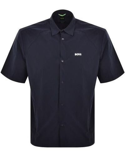 BOSS Boss B Bizz S Short Sleeved Shirt Dark Blue