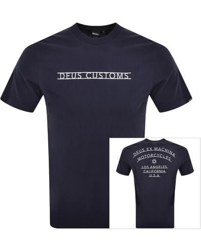 Deus Ex Machina Madison T Shirt - Blue