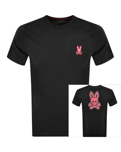 Psycho Bunny Sloan Back Graphic T Shirt - Black