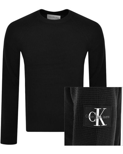 Calvin Klein Jeans Badge Easy Sweater - Black