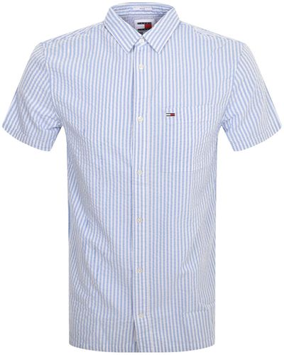 Tommy Hilfiger Seersucker Stripe Shirt - Blue