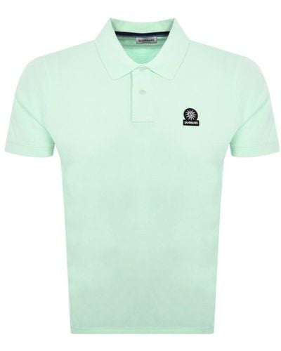 Sandbanks Badge Logo Polo T Shirt - Green