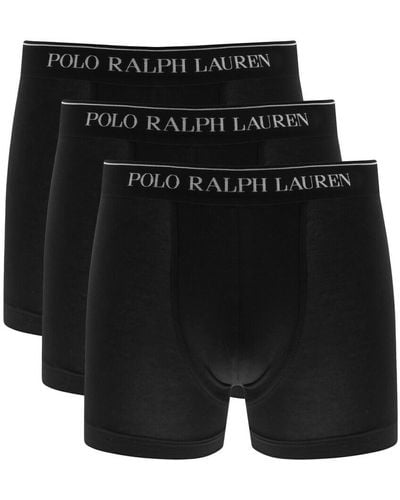 Ralph Lauren Underwear 3 Pack Boxer Shorts - Black