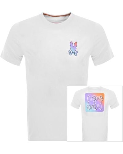 Psycho Bunny Palm Springs Graphic T Shirt - White