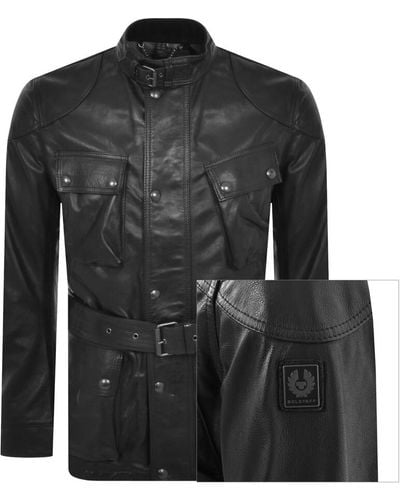 Belstaff Trialmaster Leather Jacket - Black