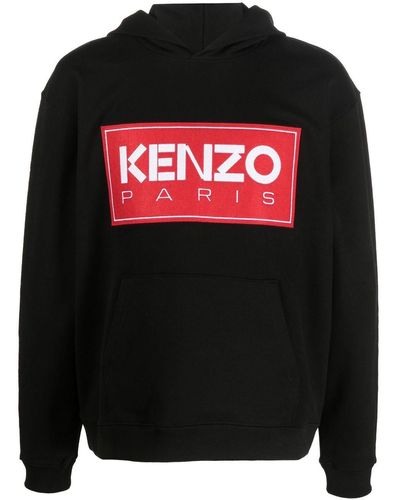 KENZO Sweatshirt With Iconic Logo By . Minimal But Ideal For A Sporty Look - Black