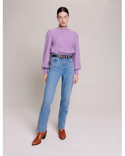 Maje Straight-leg Jeans - Pink