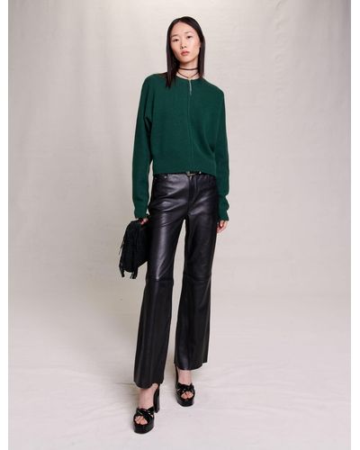 Maje Reversible Cashmere Sweater - Green