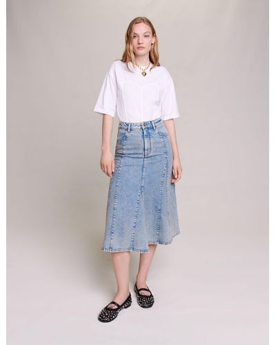 Colored Denim Skirts for Women - Up to 42% off | Lyst