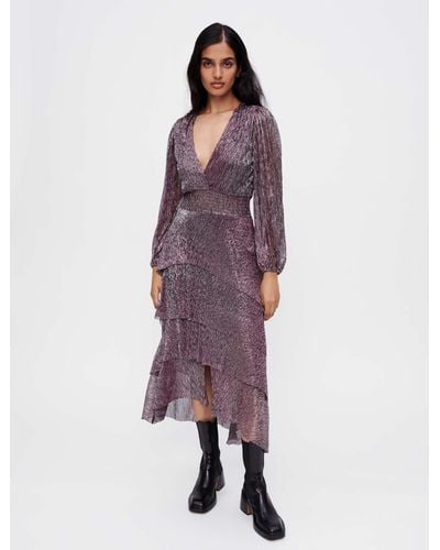 Robes Violet Maje pour femme Lyst