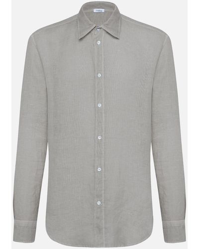 Malo Linen Shirt - Gray