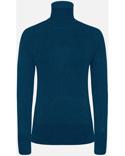 Malo Turtleneck Sweater - Blue