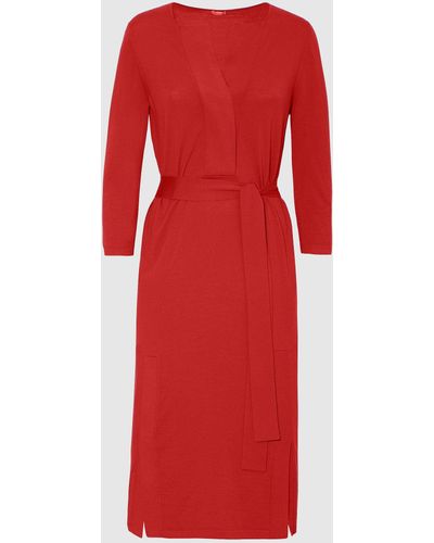 Malo Virgin Wool Dress - Red