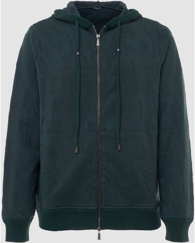 Malo Blended Cotton Hoodie - Green