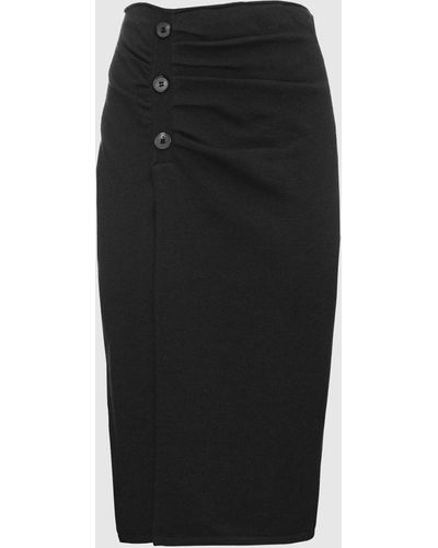 Malo Cashmere Skirt - Black