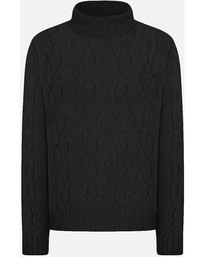 Malo Turtleneck Sweater - Black
