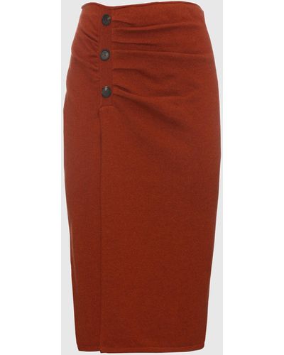 Malo Cashmere Skirt - Red