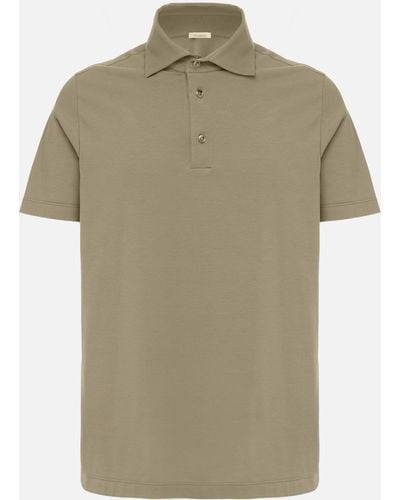 Malo Stretch Cotton Polo Shirt - Green