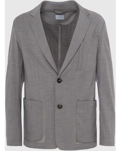 Malo Virgin Wool Blend Jacket - Gray