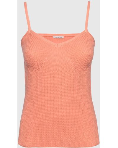 Malo Cashmere Blend Tank Top - Pink