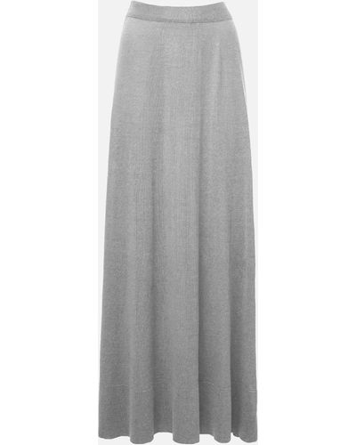 Malo Long Skirt - Gray