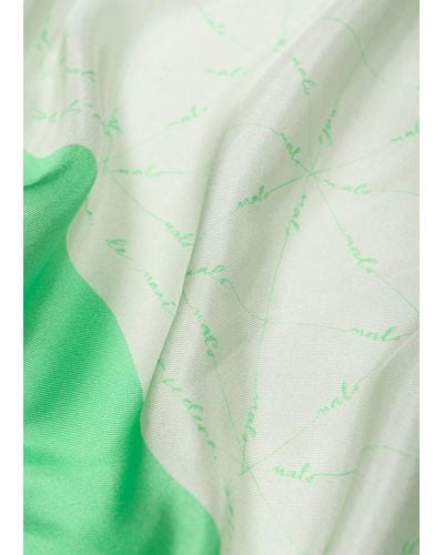 Malo Silk Scarf - Green