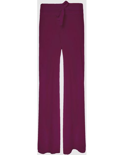Malo Cotton Pants - Purple